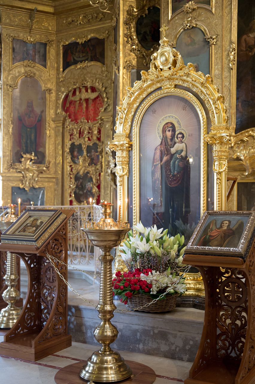 Праздничное пасхальное украшение Храма Священномученика Климента Папы Римского.